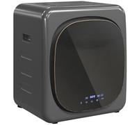 HOMCOM Mini Wäschetrockner mit 6 Programm LED-Touchscreen 4 kg bis zu 60℃, 800W Freistehend Wandmontierbar Ablufttrockner mit Überhitzungsschutz Ablufttrockner für Kleidung Grau