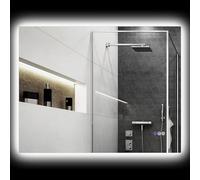HOMCOM Miroir de Salle de Bain avec LED 80x60cm rétroéclairé réversible