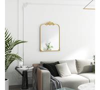 HOMCOM Miroir Mural, élégant, 60x3x87cm, Doré