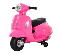 HOMCOM Moto électrique 6V avec stabilisateurs pour Enfants 1,5-3a Rose | Moto électrique pour enfants, phare, moto pour enfants avec klaxon, moto 3km/h pour enfants