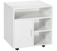 HOMCOM - organisateur de bureau - Bois - 60x50x65cm - Blanc