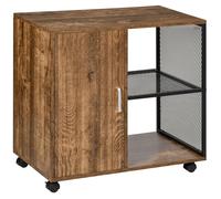 HOMCOM - organisateur de bureau - Panneaux de partiucules classe E1 - 70x40x65.5cm - Marron