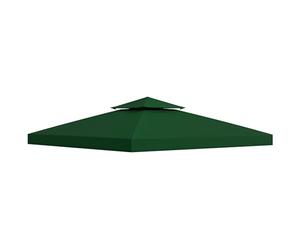 HOMCOM Outsunny Toit de Remplacement pour Gazebo de Jardin Toile de Rechange pour pavillon tonnelle Tente 3 x 3 m Vert foncé
