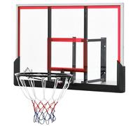 HOMCOM Panier de Basketball Mural avec Panier spécial pour intérieur et extérieur 102 x 76 x 110 cm