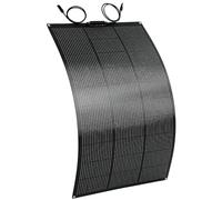 HOMCOM Panneau solaire 100 W 18 V Chargeur solaire portable d'extérieur avec 2 ports USB, écran LCD IP67 Chargeur solaire étanche pour voiture, bateau, camping-car, camping en plein air