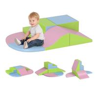 HOMCOM Parcours Motricité Bébé 6PCS avec Module en Mousse EPE Multicolore