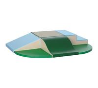 HOMCOM Parcours motricité bébé 6PCS, Module motricité bébé en Mousse EPE avec Housse en revêtement synthétique, Blocs Mousse de Construction, Jouets éducatifs Enfants d'âge préscolaire, Multicolore