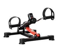HOMCOM Pédalier d'appartement mini vélo d'appartement résistance ajustable écran LCD hauteur et largeur ajustables bras jambes entraîner en acier noir