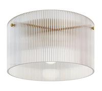 Plafonnier LED - HOMCOM - 40W - base E27 - moderne - pour salon, couloir, salle à manger, cuisine - transparent
