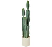 HOMCOM Plante artificielle Cactus Plantes grandes 111 cm Plantes artificielles en pot, cactus comme décoration authentique pour salon, chambre à coucher, bureau, jardin