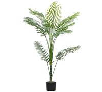 HOMCOM Plante Artificielle intérieure 150 cm, Palmier Areca Arbre Artificiel avec Pot en Plastique et Flocage, Feuilles en PE, Fausse Plante Vert décoration pour Bureau, Salon, Chambre