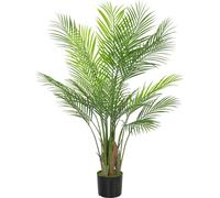 HOMCOM-Plante artificielle-plastique, ciment-Ø16,5cm x 120H cm-Vert