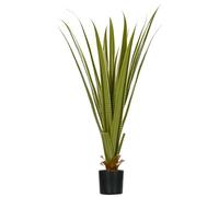 HOMCOM Plante Artificielle Type Agave en Pot Hauteur 90 cm, 16 Feuilles, Interieur extérieur, Grand réalisme