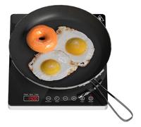 HOMCOM Plaque à induction portable 2000 W plaque de cuisson électrique avec 10 niveaux de température et 10 réglages de puissance, minuterie 3H, écran tactile LED, verrouillage enfant, noir