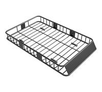 HOMCOM Porte-Bagage pour Voiture Galerie de Toit pour Voiture en métal réglable en Longueur de 109 à 162L cm Charge Max 100kg