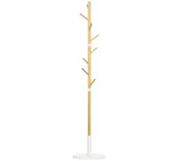 HOMCOM Porte-manteau 37.8x37.8x175.6cm Blanc