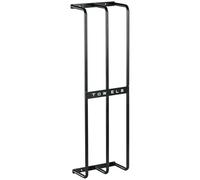 Porte-serviettes mural 3 barres - 6 serviettes max. - dim. 21L x 12l x 74H cm - métal noir Noir G