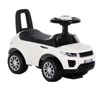 Homcom Porteur enfants voiture 12-36 mois coffre klaxon blanc
