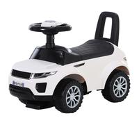 Homcom Porteur enfants voiture 12-36 mois coffre klaxon blanc
