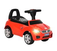 HOMCOM Porteur Enfants Voiture avec Coffre à Jouets 18-36 Mois Rouge