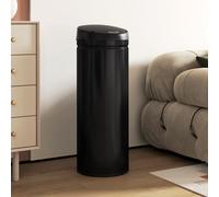 HOMCOM Poubelle à Capteur de 50 Litres avec Fonction de Fermeture en Douceur, Poubelle à Déchets sans Contact en Acier Inoxydable pour une Cuisine Hygiénique