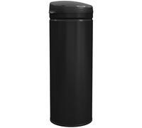 HOMCOM Poubelle de cuisine automatique 50L en acier inoxydable, couvercle à fermeture en douceur, poubelle à capteur de mouvement sans contact, résistant aux empreintes digitales, noir