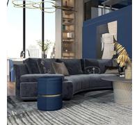 HOMCOM Pouf tabouret repose-pied, coffre de rangement, en velours côtelé, design moderne, 36 x 36 x 44 cm, pour salon, chambre, bleu Description:Cet élégant pouf de HOMCOM allie confort et polyvalence
