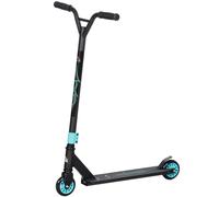 HOMCOM Pro Trottinette de Cascade, Trottinette pour astuces freestyle, Aluminium, Métal, Simili Cuir, pour enfants et adultes, Vert