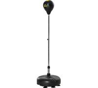 HOMCOM Punchingball Set Standbox Fitness Sac de boxe Training Set 133-151 cm réglable en hauteur avec 1 paire de gants convient aux professionnels et aux débutants Noir