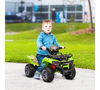 HOMCOM Quad Buggy Voiture électrique Enfant 18-36 Mois 6 V 2 Km/h Max. métal PP Rouge Description:Laissez vos enfants découvrir tout le plaisir de la conduite à bord de ce magnifique quad électrique.