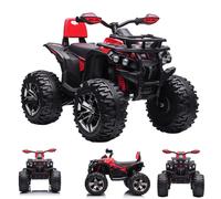 HOMCOM Quad Électrique Enfant 4x4 Buggy 12V 8km/h LED Sonore Siège Dossier