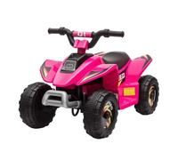 HomCom Quad électrique pour enfants 18-36 mois – 6V, marche AV/AR, 20 kg, 72x40x45,5 cm Rose