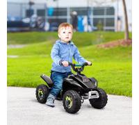 HOMCOM Quad électrique pour enfants 18-36 mois véhicule à batterie 6V avec marche avant et arrière 72 x 40 x 45,5 cm noir