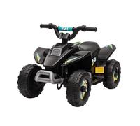 HOMCOM Quad électrique pour enfants 18-36 mois véhicule à batterie 6V avec marche avant et arrière 72 x 40 x 45,5 cm noir
