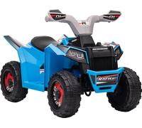 HOMCOM Quad électrique pour enfants, mini quad électrique avec fonction marche avant, marche arrière, véhicule électrique 6 V pour enfants 1,5-3 ans, 2,5 km/h, bleu