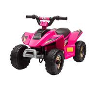 HOMCOM Quad électrique pour Enfants 18-36 Mois véhicule à Batterie 6V avec Marche Avant et arrière Charge Max. 20 kg 72 x 40 x 45,5 cm Rose
