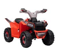 HOMCOM Quad électrique pour Enfants véhicule à Batterie 6V avec Marche Avant et arrière 70L x 41,5l x 48,5H cm Rouge