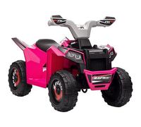 HOMCOM Quad électrique pour Enfants véhicule à Batterie 6V avec Marche Avant et arrière 70L x 41,5l x 48,5H cm Rose