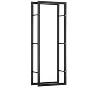 HOMCOM - rack bûches - Métal - 60x25x150cm - noir