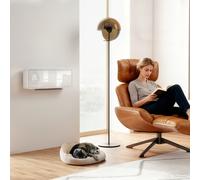 HOMCOM Radiateur céramique mural 2000W 3 modes, température réglable, minuterie, télécommande, verrouillage enfant, Blanc