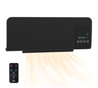 HOMCOM - Radiateur électrique - Plastique - 54.5x12x21.5cm - Noir