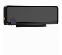 HOMCOM Radiateur Mural Soufflant Oscillant 2000 W, Noir