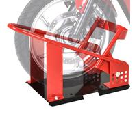 HOMCOM Rail de Support Universel pour Moto Métal 8-15,5 cm Noir et Rouge