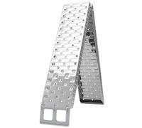 HOMCOM Rampe de Chargement Pliable 230 kg Motos 190 x 22 x 8 cm Argent