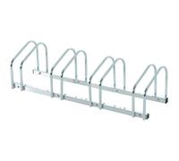 HOMCOM Râtelier 4 vélos dim. 110L x 33l x 27H cm acier galvanisé argent