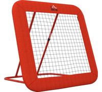 HOMCOM Rebounder pour le football, Rebounder de football pliable avec bord de protection, piquets, 5 niveaux Réglable en hauteur Paroi de rebond Filet
