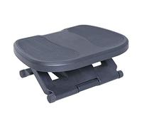 HomCom Repose-pied ergonomique de bureau Plastique 45x34x16 cm Hauteur et inclinaison réglables Gris