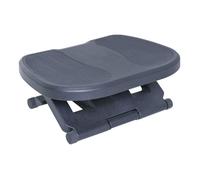 Repose-pied ergonomique de bureau hauteur et inclinaison réglables 45L x 34l cm gris