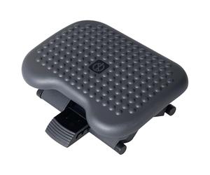 HOMCOM Repose-pieds de Bureau Ergonomique Angle Ajustable 30° Gris Foncé