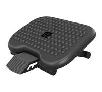 HOMCOM Repose-pieds de bureau, repose-pieds ergonomique, angle ajustable 30°, hauteur ajustable à 3 positions, pour bureau et maison, noir